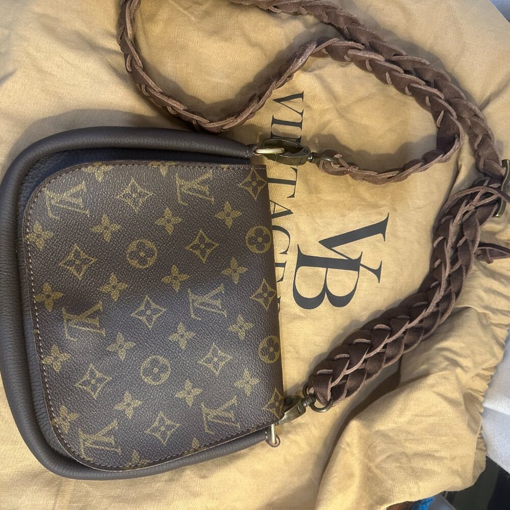 Vintage Boho cross body braided leather strap